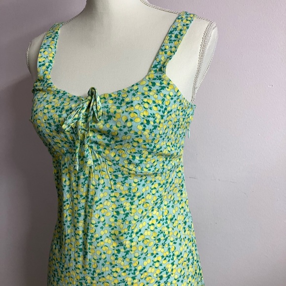 Sonoma Women’s Midi Dress, Size S, Yellow/Green, Lemon Print, NWT. 🍋 - Picture 4 of 5